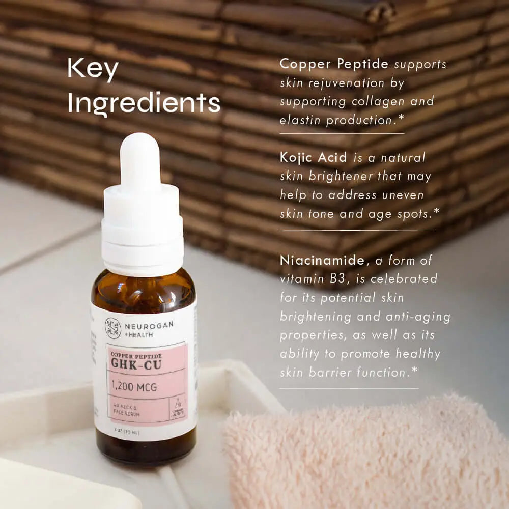 Ghk-Cu Copper Peptide Neck & Face Serum (Save $10 off order with add-on purchase of Ghk-Cu Copper Peptide Facial Cream)