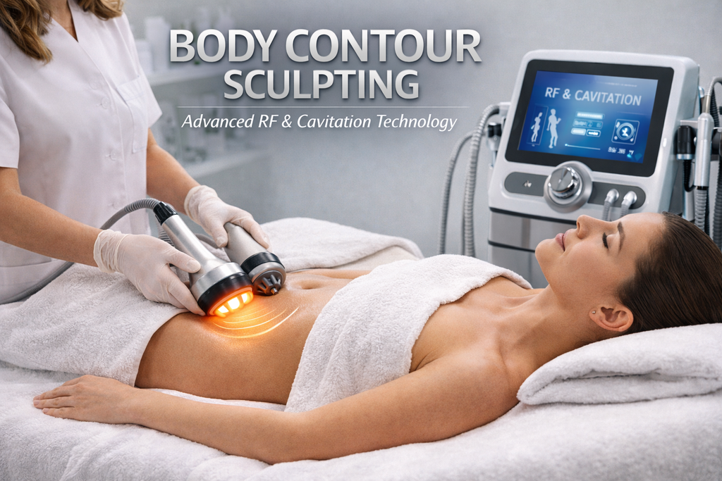 Mobile Body Contouring Service – RF Skin Tightening & Cavitation (In-Home Experience)