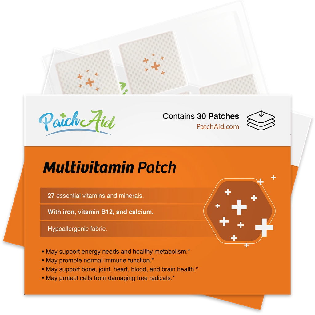 Multivitamin Plus Topical Patch – 27 Essential Vitamins & Minerals | Daily Wellness Support