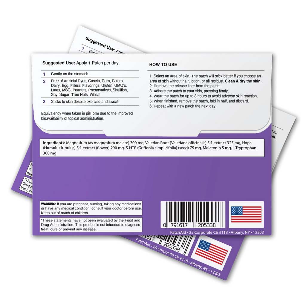Sleep Aid Topical Vitamin Patch - Natural Sleep Support